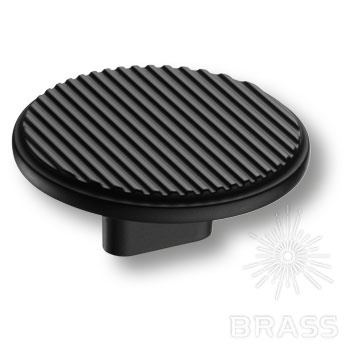 Brass Ручка кнопка 4197 016MP24 чёрный 16 мм фото 1
