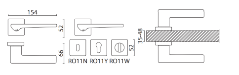 Brass Ручка дверная HA209RO11 CBM SARP полированный хром фото 2