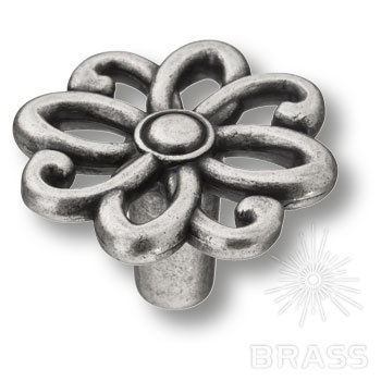Brass Ручка кнопка 15.375.36.16 старое серебро фото 1