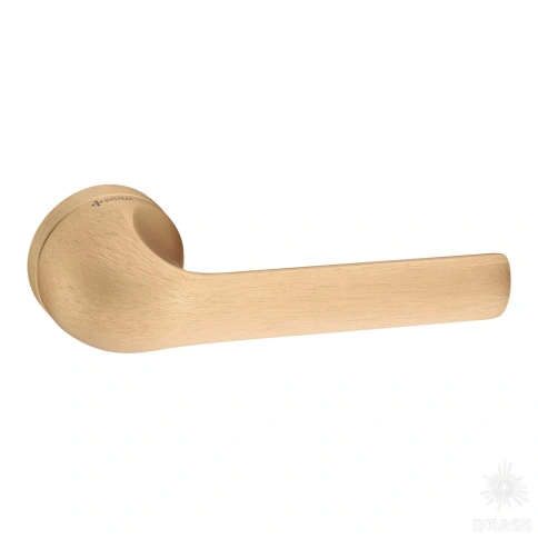 Brass Ручка дверная HA192RO12 ELX5 ODIN брашированная латунь фото 1