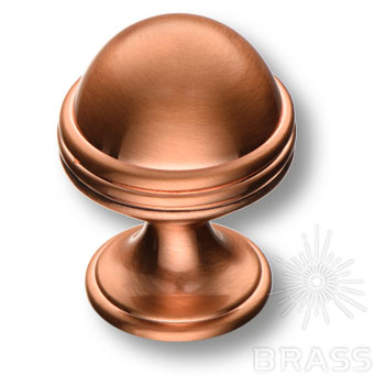 Brass Ручка кнопка 29-Copper медный фото 1