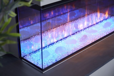 Трехсторонний электрокамин с обогревом BRITISH FIRES New Forest 1200 with Signature logs - 1200 мм фото 7