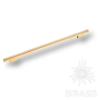 Brass Ручка скоба 7345 0480 GL-GL глянцевое золото 480 мм фото 1