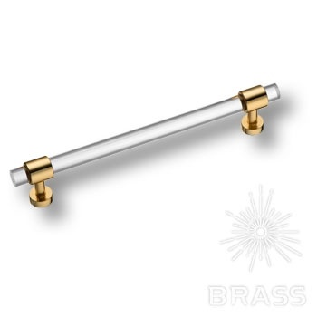 Brass Ручка рейлинг BU 020.160.19 глянцевое золото 160 мм фото 1