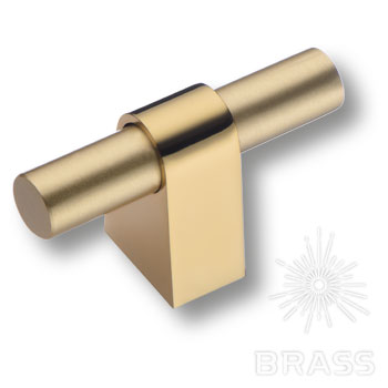 Brass Ручка кнопка 8966 0008 GL-BB глянцевое золото / матовое золото фото 1