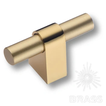 Brass Ручка кнопка 8966 0008 GL-BB глянцевое золото / матовое золото фото 1