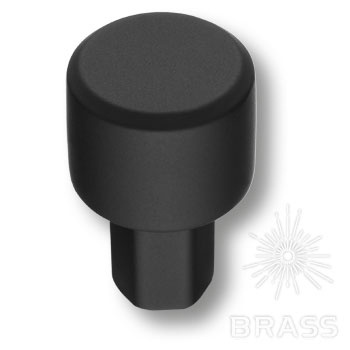 Brass Ручка кнопка 4126 001MP24 черный  фото 1