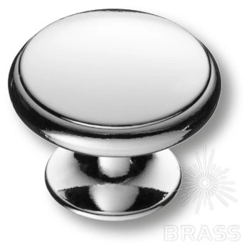 Brass Ручка кнопка RANA-10 глянцевый хром фото 1