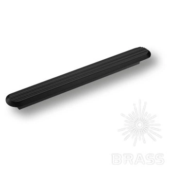 Brass Ручка скоба 9020 0224 AL6 чёрная 224 мм фото 1