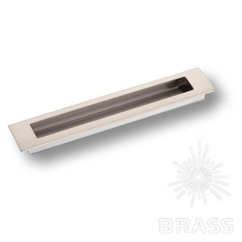 Brass Ручка врезная 1229 160MP08 сатинированный никель 160 мм фото 1