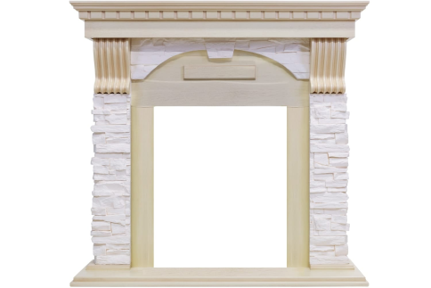 Портал Dublin - Слоновая кость с патиной / Сланец крем Royal Flame фото 1