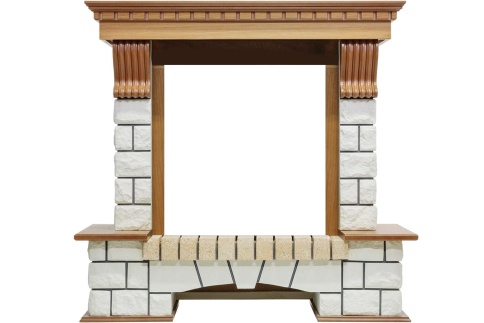 Портал Pierre Luxe - Дуб / Белый Royal Flame фото 1