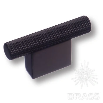 Brass Ручка кнопка 8769 0016 AL6-AL6 чёрный 16 мм фото 1