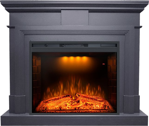 Каминокомплект Coventry Graphite Grey - Серый графит с очагом Emerald 28 фото 1