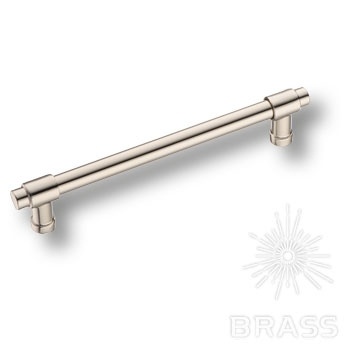 Brass Ручка рейлинг 4686 0160 PN-PN глянцевый никель 160 мм фото 1