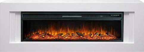 Каминокомплект Line 60 - Белый с очагом Vision 60 LOG LED фото 1