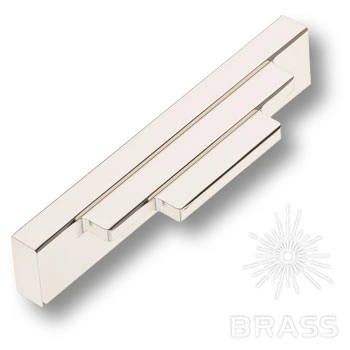 Brass Ручка накладная 9429 0096 PN глянцевый никель 96 мм фото 1