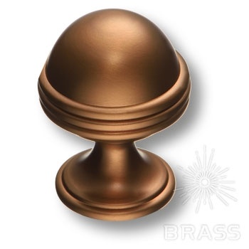 Brass Ручка кнопка 29-Bronze бронза фото 1