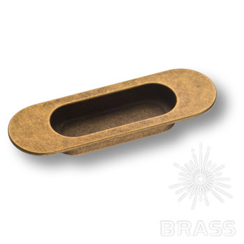 Brass Ручка врезная 3922-831 старая бронза фото 1
