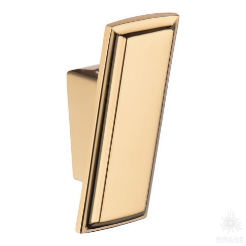 Brass Крючок мебельный однорожковый 7104 010MP11 глянцевое золото фото 1