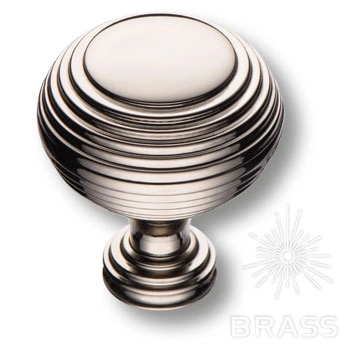 Brass Ручка кнопка 1937 0032 PN глянцевый никель фото 1