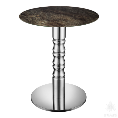 Brass Опора мебельная EXC 1907 Chrome глянцевый хром H=710 мм фото 2