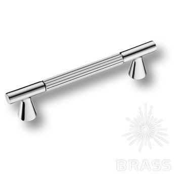 Brass Ручка скоба 1119 128MP02 глянцевый хром 128 мм фото 1