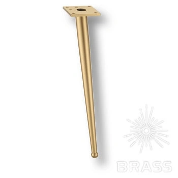 Brass Опора мебельная 1180 0410 Gold Varak BONE матовое золото 410 мм фото 1