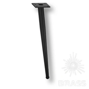 Brass Опора мебельная 1180 0410 Matt Black BONE матовый черный 410 мм фото 1