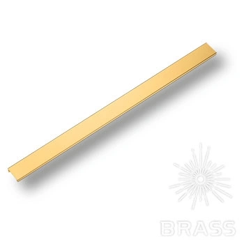 Brass Ручка торцевая 8926 0576 0001 GL глянцевое золото 576 мм фото 1