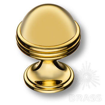 Brass Ручка кнопка 29-Gold глянцевое золото фото 1