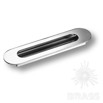 Brass Ручка врезная 1173 160MP02 глянцевый хром 160 мм фото 1