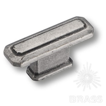 Brass Ручка кнопка 4101 016MP14 старое серебро 16 мм фото 1