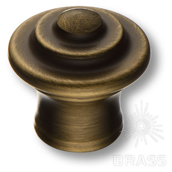 Brass Ручка кнопка 1934 0026 ABM состаренная латунь фото 1