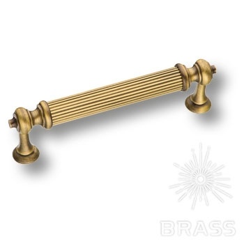 Brass Ручка скоба 2512-013-96 латунь состаренная латунь 96 мм фото 1