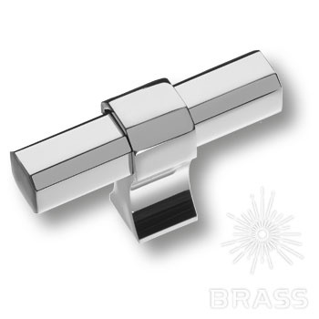 Brass Ручка кнопка 8720 0008 CR-CR глянцевый хром  фото 1