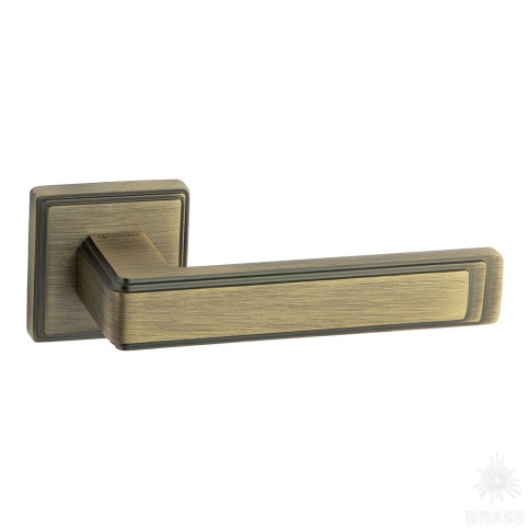 Brass Ручка дверная HA229RO17 ABM LINEAR состаренная латунь фото 1