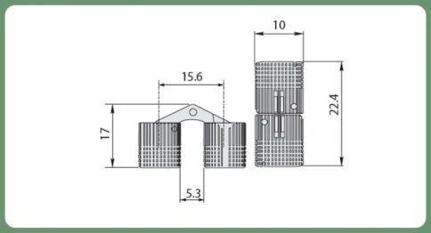Петля цилиндрическая HC-10 D=10 мм латунь фото 4