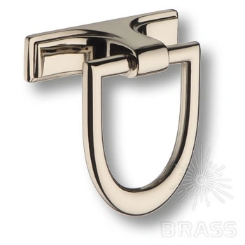 Brass Ручка кольцо 3134 0044 PN-PN глянцевый никель фото 1