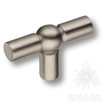 Brass Ручка кнопка 6860-038 сатиновый никель фото 1