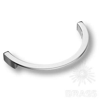 Brass Ручка скоба 6250.160 Chrome глянцевый хром 160 мм фото 1