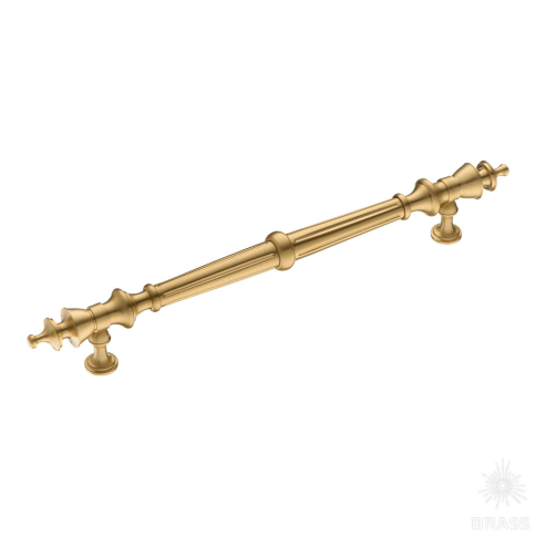 Brass Ручка скоба 25107-011-20-192 латунь сатинированная латунь 192 мм фото 1