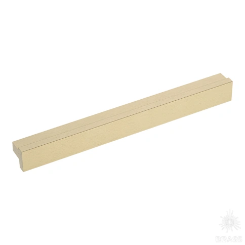 Brass Ручка накладная 1739 0224 ELX5 брашированная латунь 224 мм фото 1