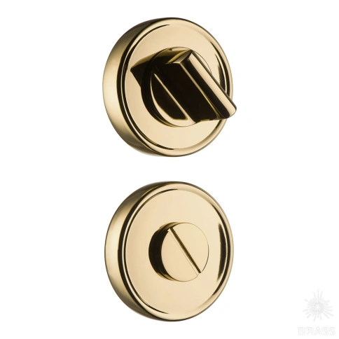 Brass Накладка с поворотной кнопкой RO14W6 GL ROSET глянцевое золото фото 1