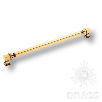 Brass Ручка скоба BU 015.320.19SQ глянцевое золото 24K 320 мм фото 1