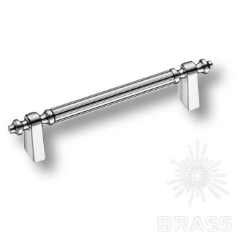 Brass Ручка скоба 1121 128MP02 глянцевый хром 128 мм фото 1