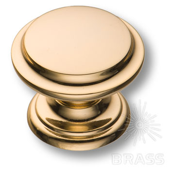 Brass Ручка кнопка 8462-100 глянцевое золото фото 1