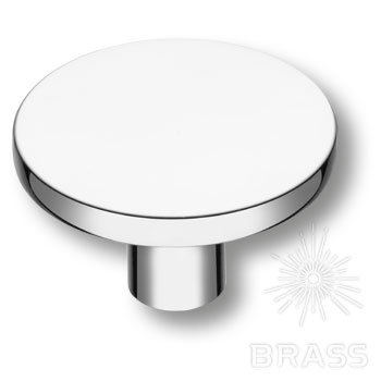 Brass Ручка кнопка 35-Chrome глянцевый хром фото 1