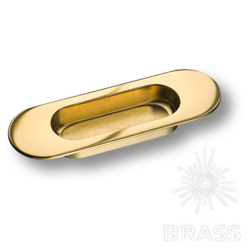 Brass Ручка врезная 3922-100 глянцевое золото фото 1
