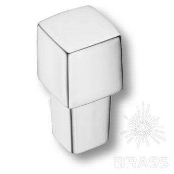 Brass Ручка кнопка модерн 8090-400 глянцевый хром фото 1